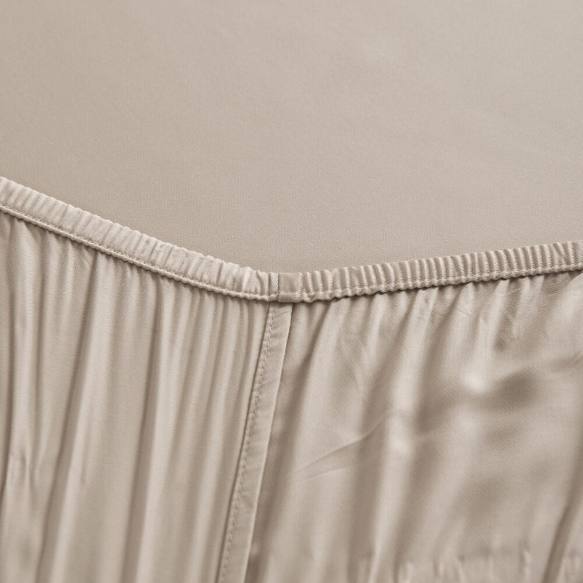 Eenpersoons Beddengoedset Xl - Soft Taupe