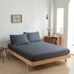 Hoeslaken (Topdekmatras) - Space Blue - Premium